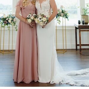 Mauve Rose Azazie Bridesmaid Dress. Not altered. Worn once